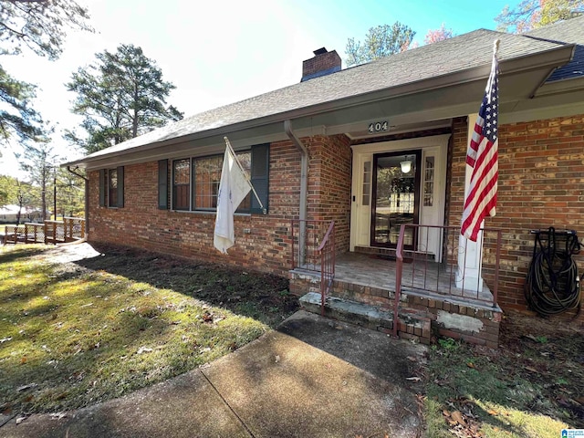 view of front of property with a porch