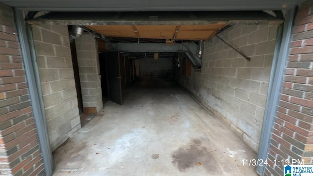 view of basement