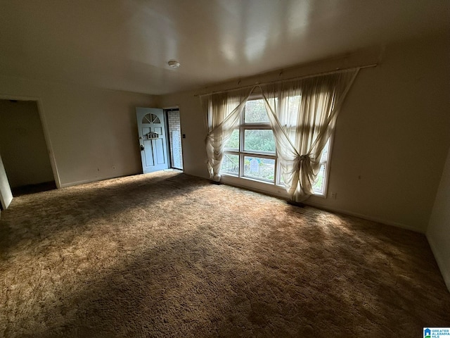 view of carpeted empty room