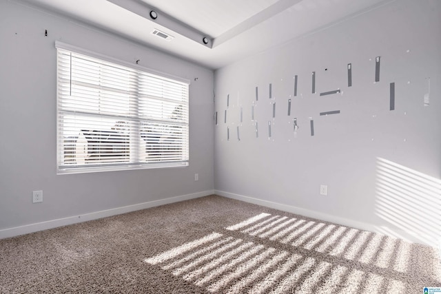 view of carpeted empty room