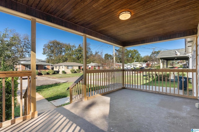 view of patio / terrace featuring a porch