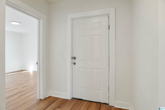 entryway featuring light wood-type flooring