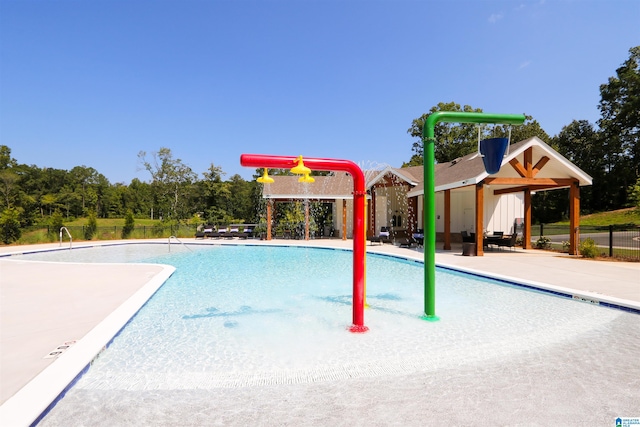 view of pool with a patio area