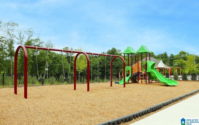 view of jungle gym