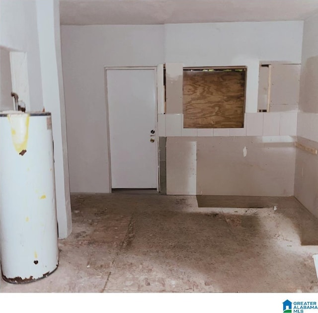 empty room with water heater