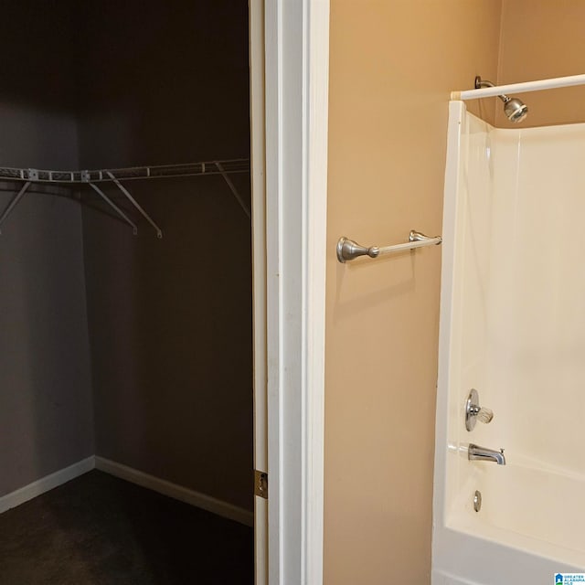 bathroom featuring tub / shower combination