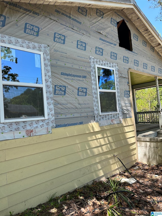 view of side of property