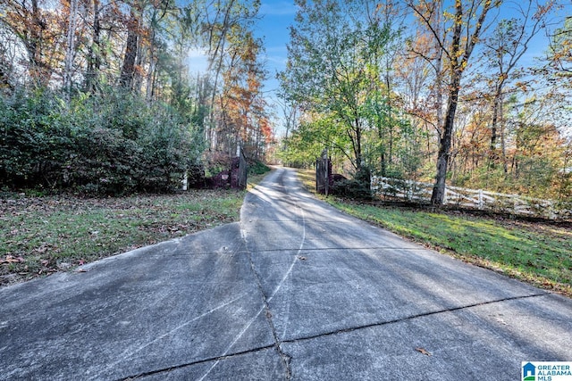 view of road