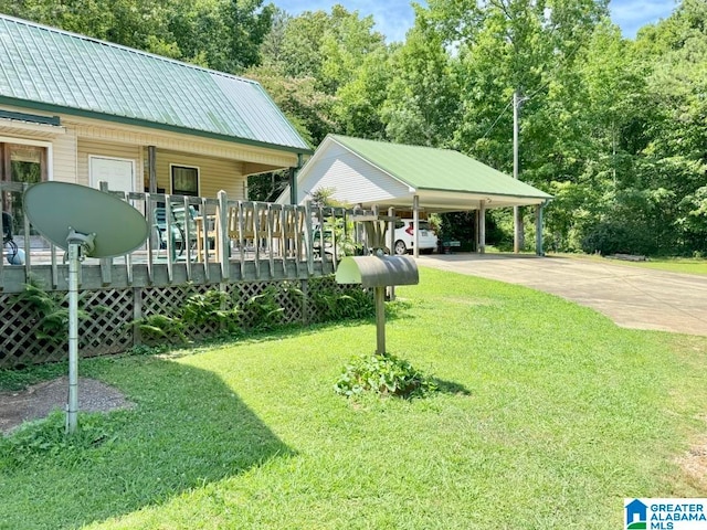 view of property's community featuring a yard