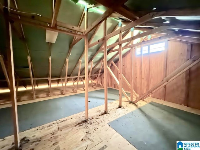 view of attic