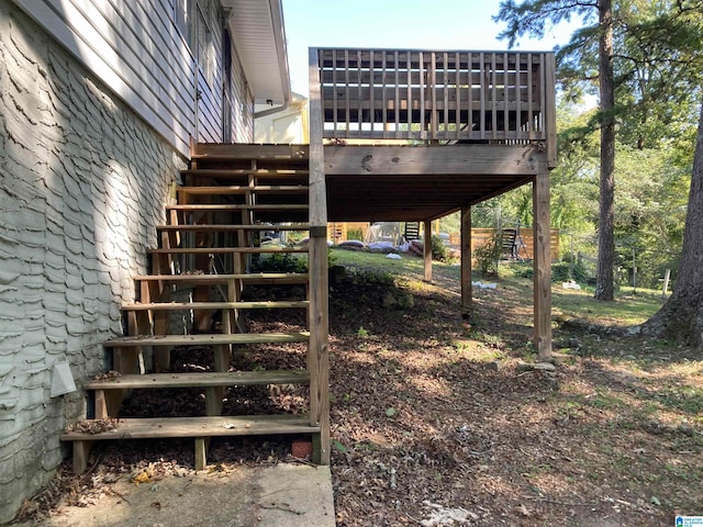 view of stairs