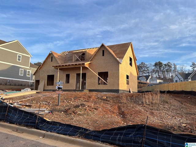 view of property in mid-construction