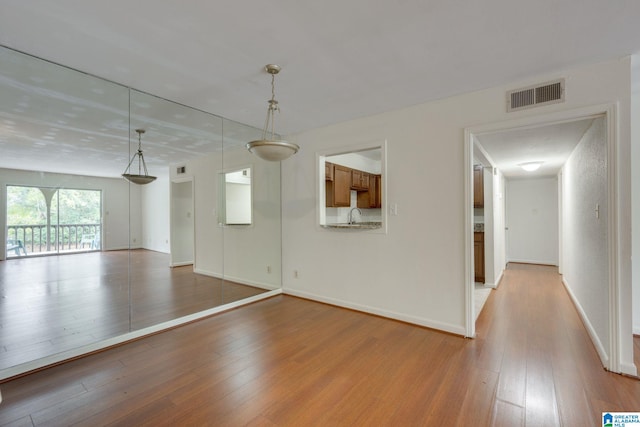 interior space featuring hardwood / wood-style flooring