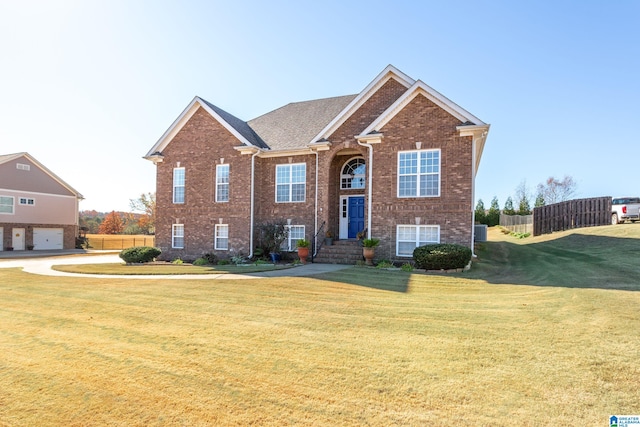 175 Smithfield Ln, Springville, AL 35146 - view of front of home with brick siding and central AC unit