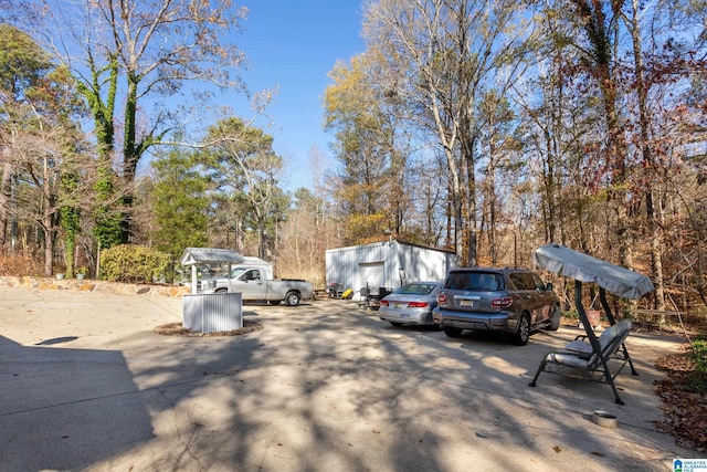 view of vehicle parking