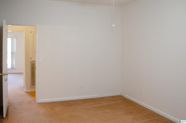 view of carpeted empty room