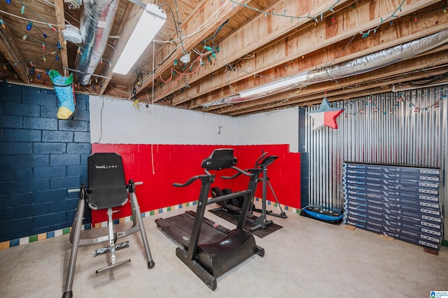 view of exercise room