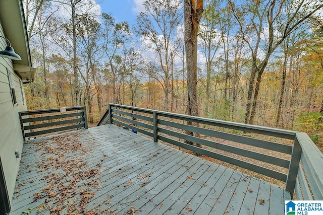 view of deck