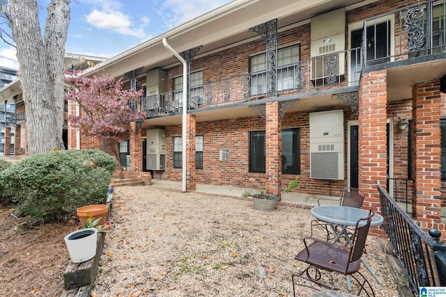 exterior space with a balcony