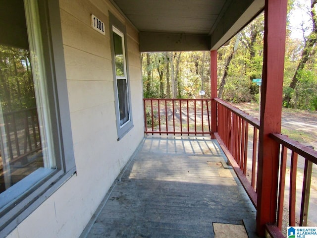 exterior space featuring a porch