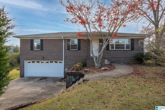 ranch-style home featuring a garage