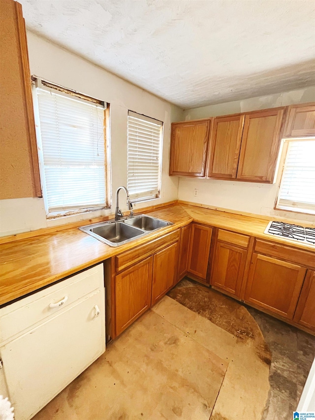 kitchen featuring dishwasher, a healthy amount of sunlight, and sink