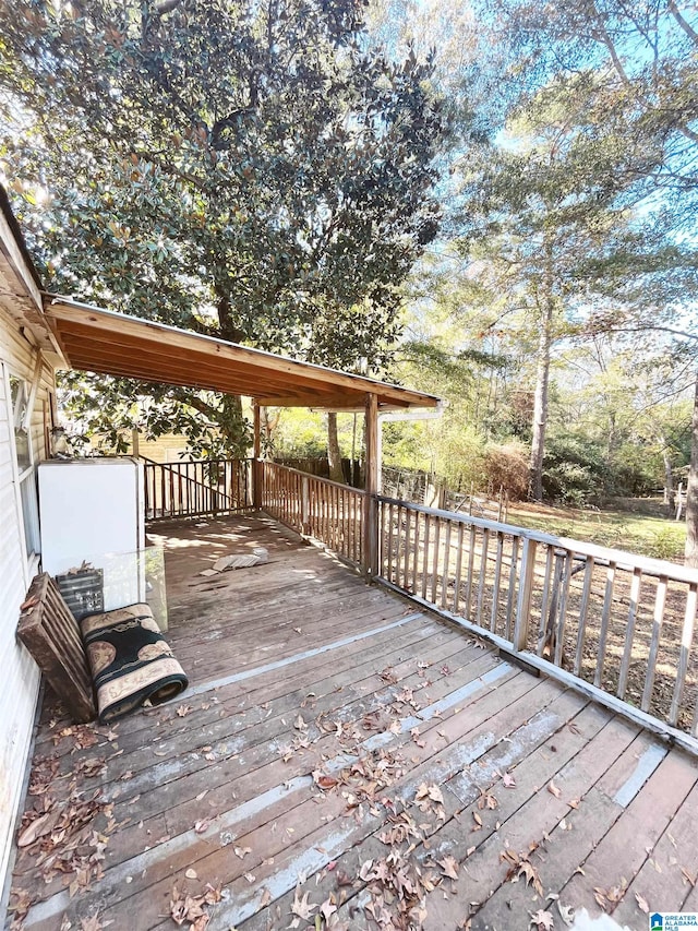 view of wooden terrace