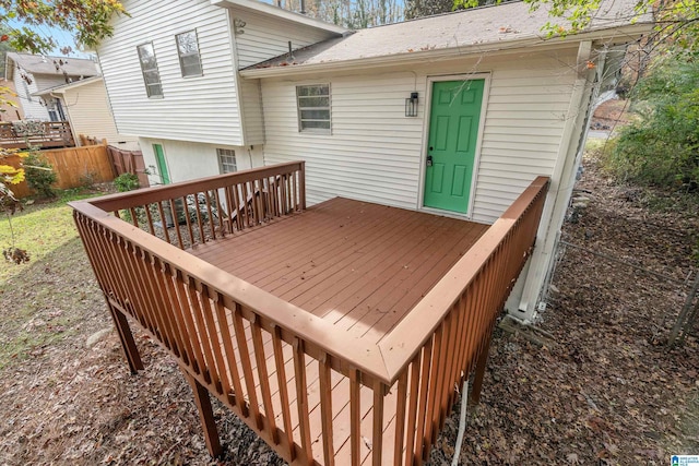 view of wooden terrace