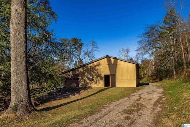 exterior space featuring an outdoor structure