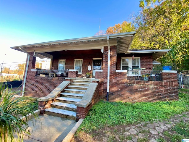 bungalow-style house featuring a porch