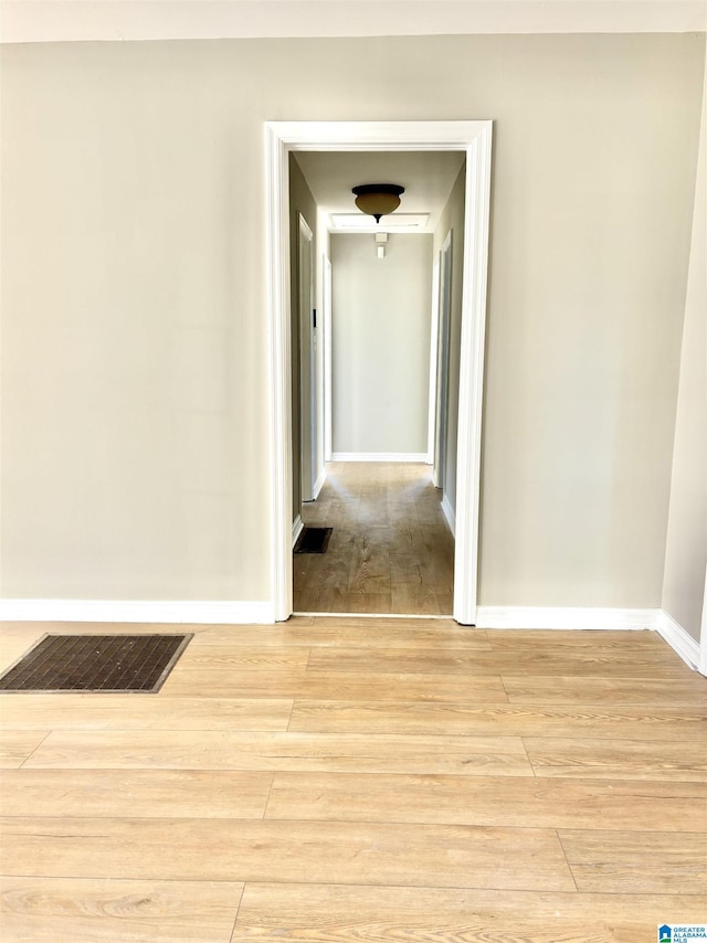 16 9th Ter, Birmingham, AL 35211 - hallway featuring light wood-style floors and baseboards