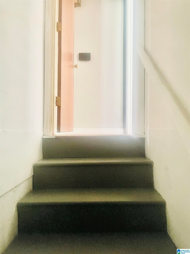 view of stairs