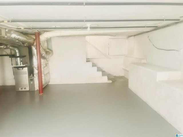 view of basement