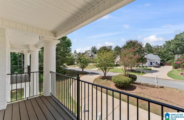 view of balcony