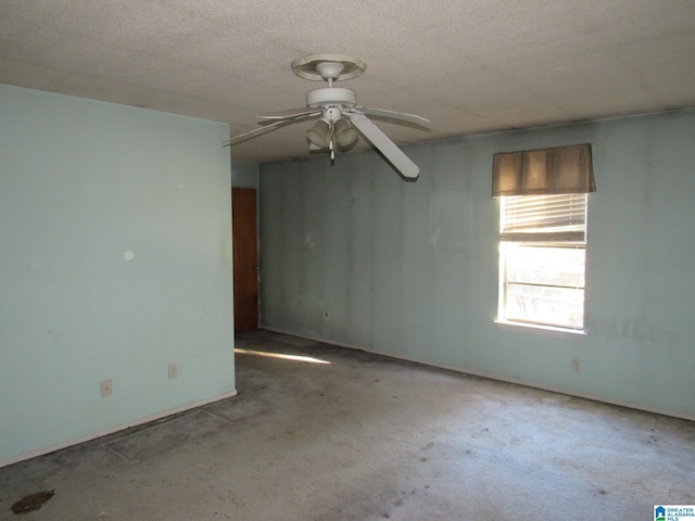 2324 Pentland Dr, Birmingham, AL 35235 - empty room featuring carpet flooring, a ceiling fan, and a textured ceiling