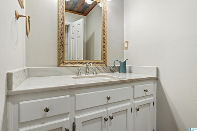 bathroom with vanity