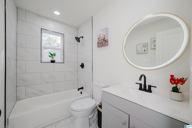 7321 Naples Ave, Birmingham, AL 35206 - full bath featuring vanity, toilet, and shower / tub combination