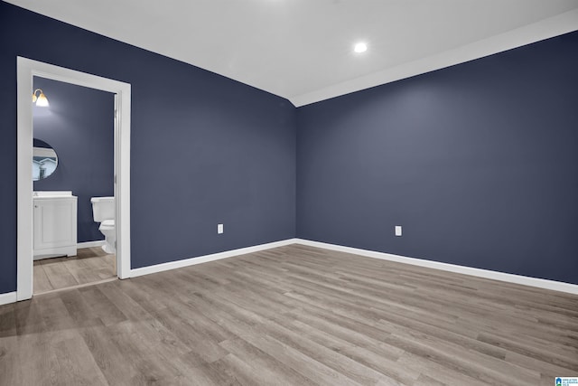 empty room featuring light hardwood / wood-style flooring