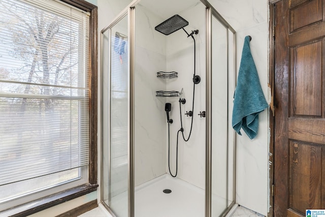 bathroom with walk in shower