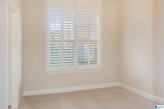 view of carpeted empty room