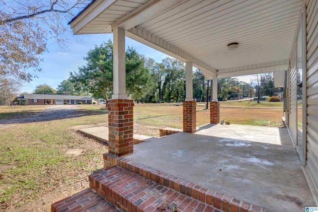 view of patio / terrace featuring a porch