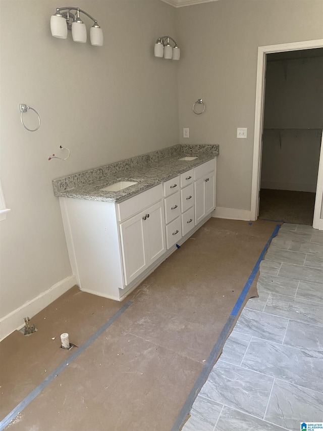 bathroom featuring vanity