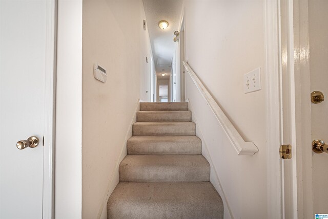 3501 Laurel View Ln, Hoover, AL 35216 - stairs with carpet floors