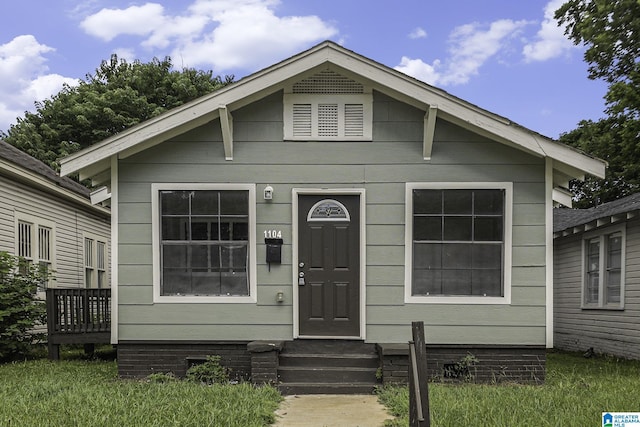 view of bungalow