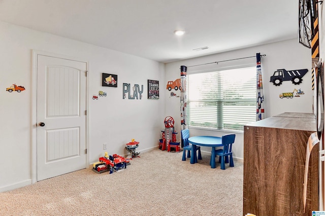 playroom with carpet flooring