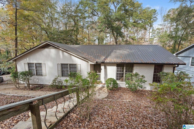 view of ranch-style home