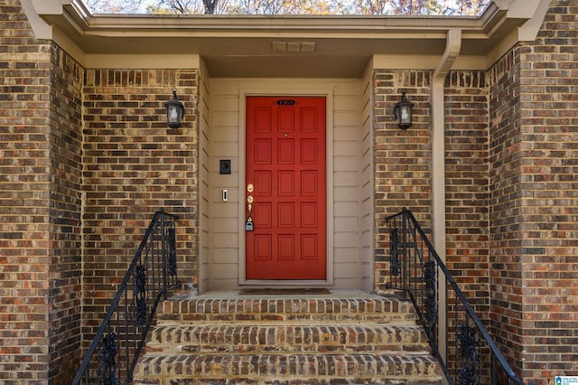 view of exterior entry