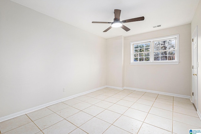 169 Glen Abbey Way, Alabaster, AL 35007 - unfurnished room with ceiling fan, baseboards, and light tile patterned floors