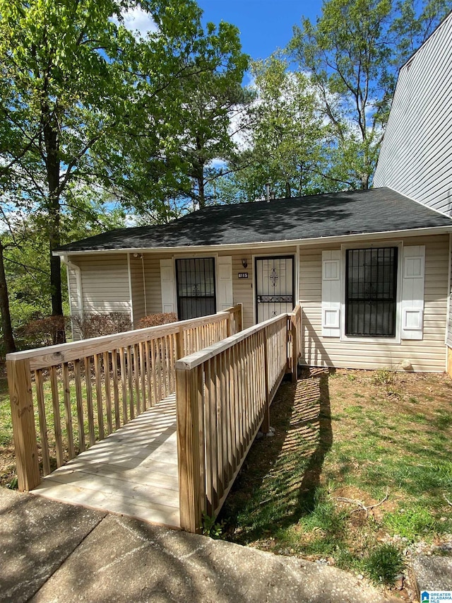 view of front of home