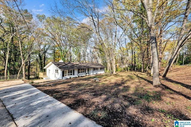 view of front of home